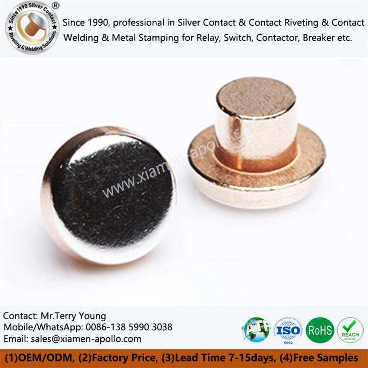 Bimetal Contacts Ag/Cu