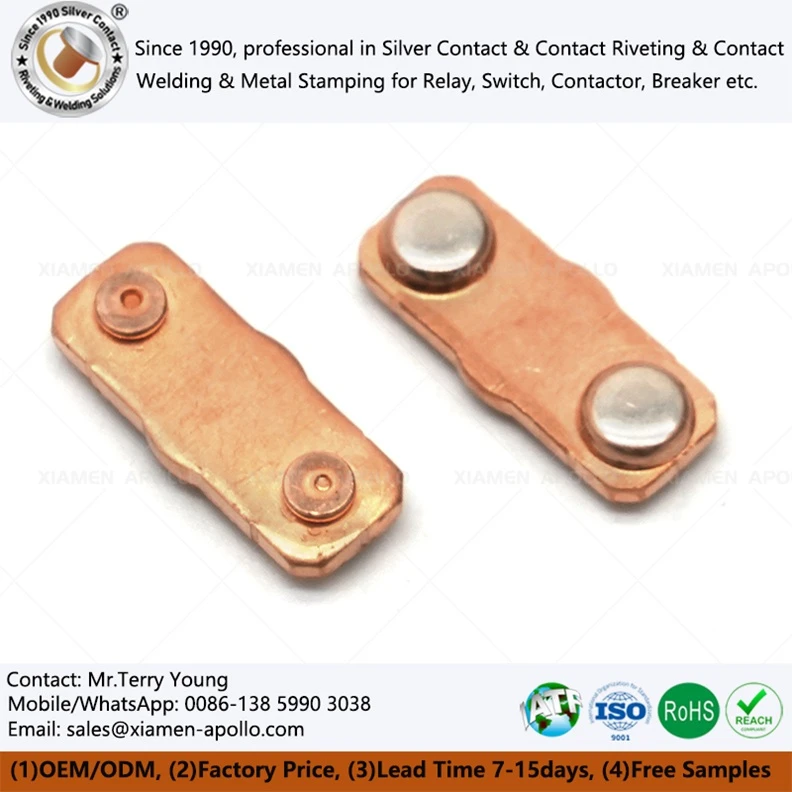 In-Die Riveted Moving Contact Assembly In-Die Riveted Moving Contact Assembly