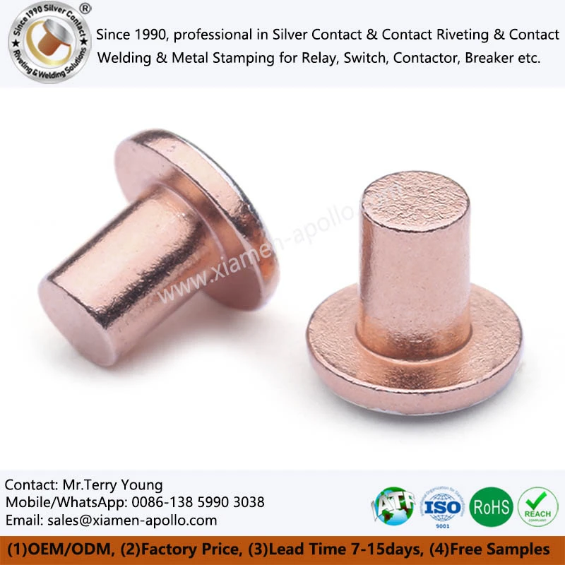 Bimetal Contacts AgCu Bimetal Contacts AgCu