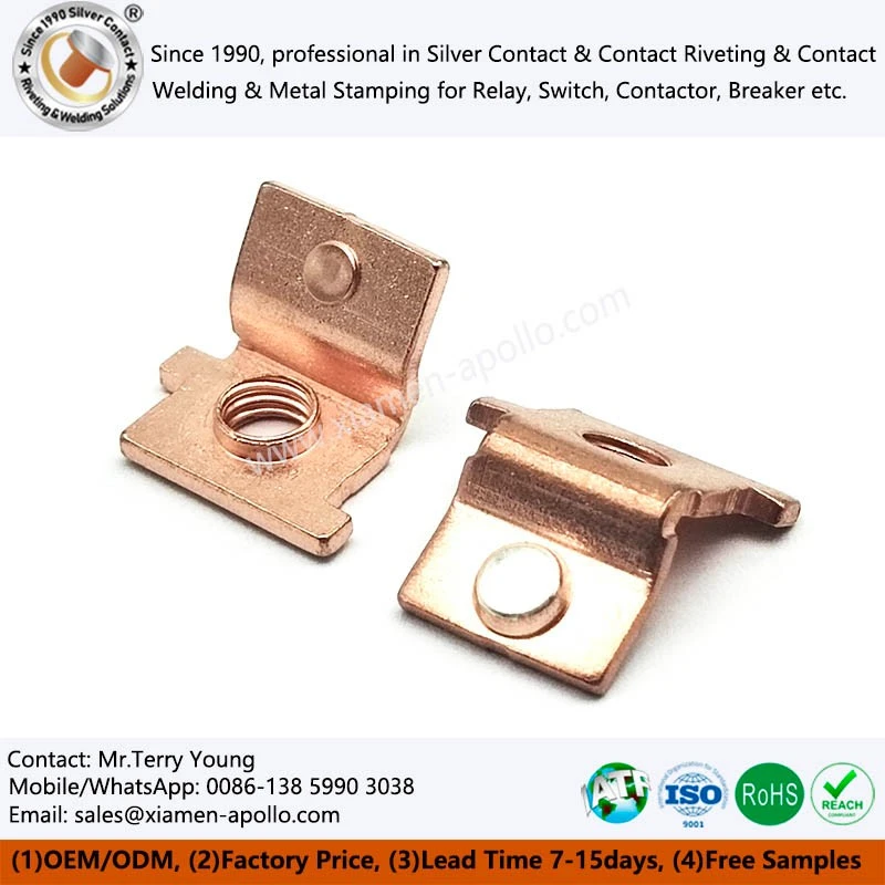 In-Die Riveted Silver Contacts